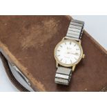 A 1960s Omega automatic Seamaster gentleman's wristwatch, 35mm gold plated case with stainless steel