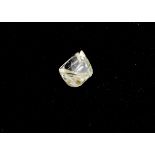 A natural octahedron rough diamond, approximately 2.3ct, 8.2mm x 4.2mm x 6.3mm