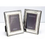 A pair of modern silver fronted photograph frames, 18cm high