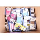 A Carton of Packaged Sony Cybershot Soft Carrying Cases, more than 40 examples, some in leather,