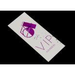 Studio 54 VIP Admission Pass, a VIP admission Pass for the famous New York Nightclub, Studio 54,