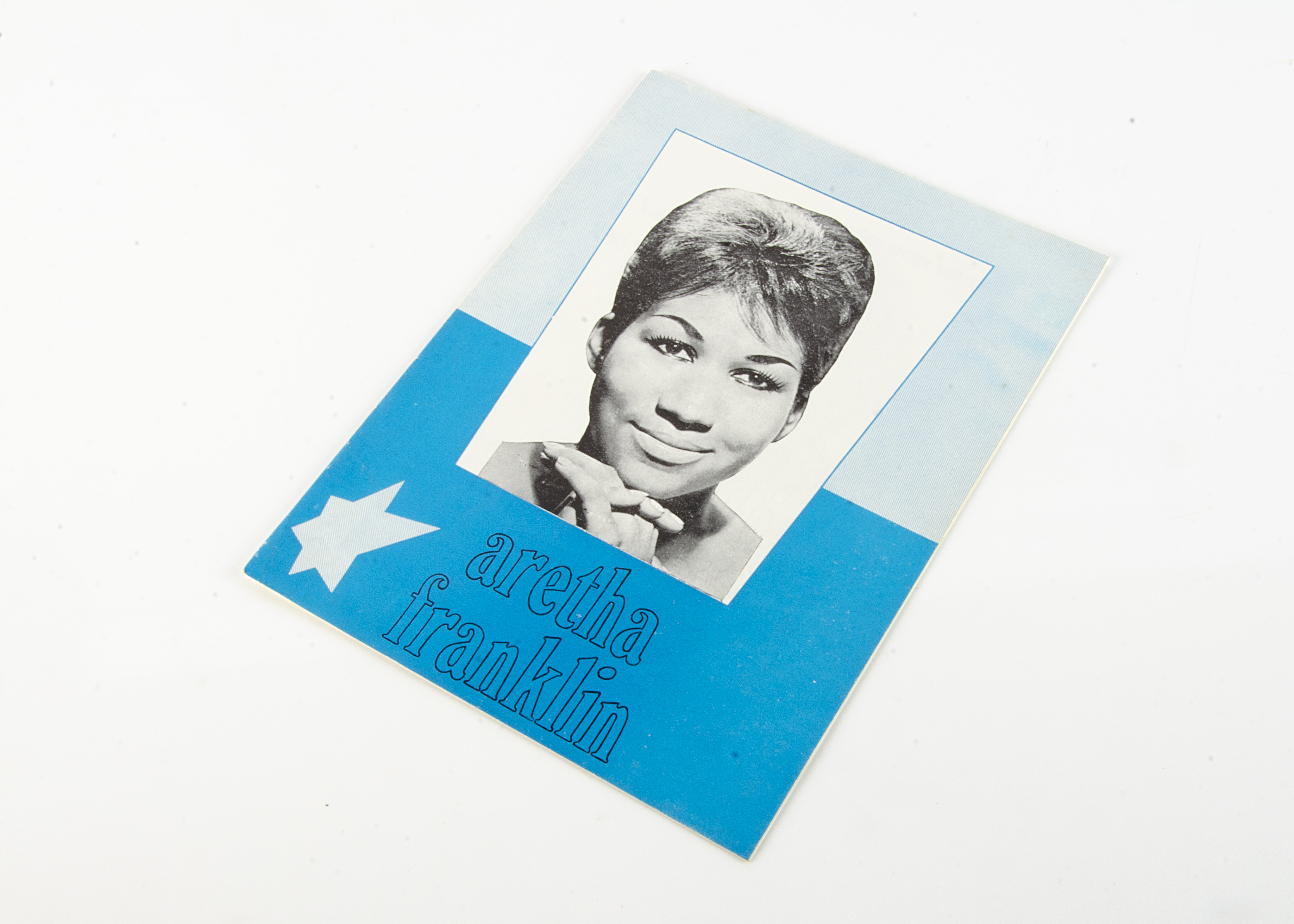 Aretha Franklin Programme, original programme from Aretha Franklin's 1968 UK tour also featuring