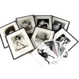 Film Stars Photographs / Autographs, seven b/w photographs with dedicated autographs collected by