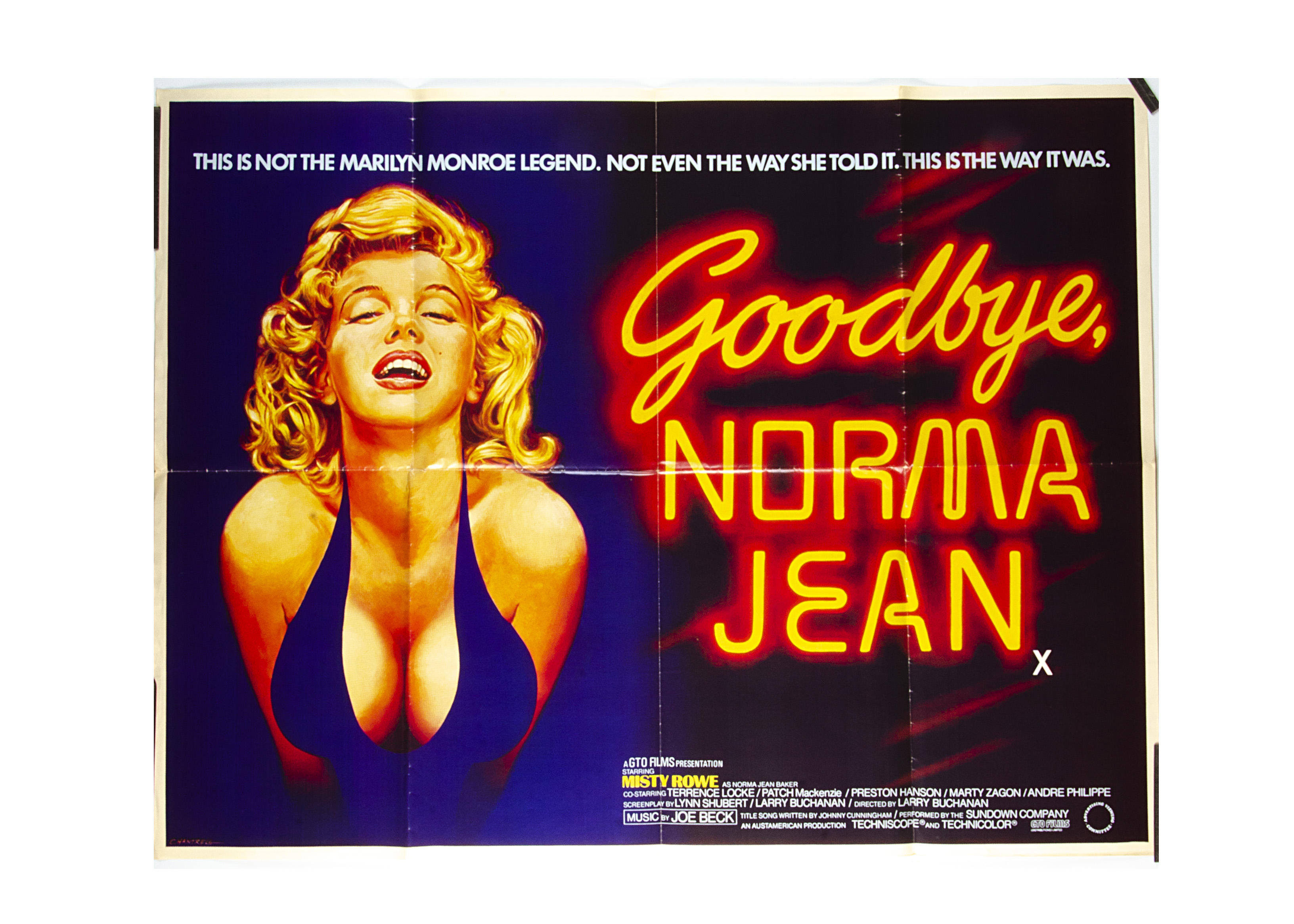 Goodbye Norma Jean UK Quad Poster, Goodbye, Norma Jean (1976) UK Quad cinema poster, for the Marilyn