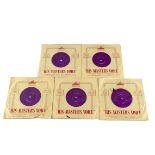 Elvis Presley 7" Singles, five original singles on the UK HMV label - All with four prong Purple /