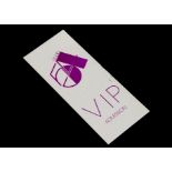 Studio 54 VIP Admission Pass, a VIP admission Pass for the famous New York Nightclub, Studio 54,