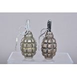 Two inert Limonka F1 grenades, complete with fuse and pin (2)