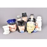 Mid 20th Century Winston Churchill toby/Character jugs, comprising Copeland Spode cream glazed