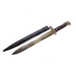 A German M1871/84 knife bayonet, by Alex Coppel, dated 88, complete with black painted steel