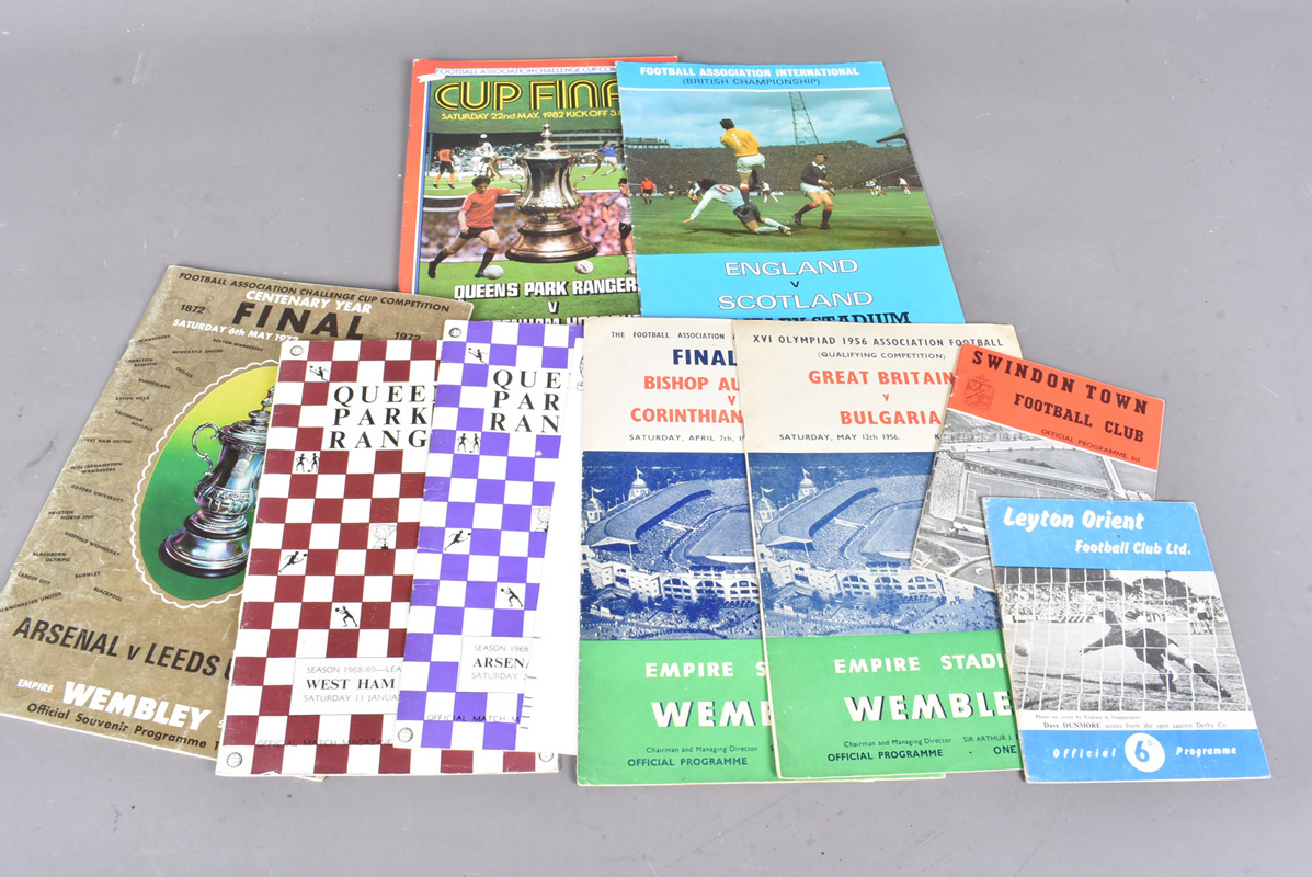 Various Football Programmes, eighty plus football programmes dating from 1950s onwards including Cup