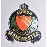 British Promotional Fire Marks, Manchester Fire and Life Assurance Company, tinned iron - A71B(