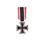 A WWII Iron Cross 2nd Class, with magnetic centre, marked with a number 4 (Steinhauer & Luck,