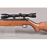 A Webley & Scott Vulcan .22 air rifle, serial 875724, break barrel action, with 8 x 10 sighting