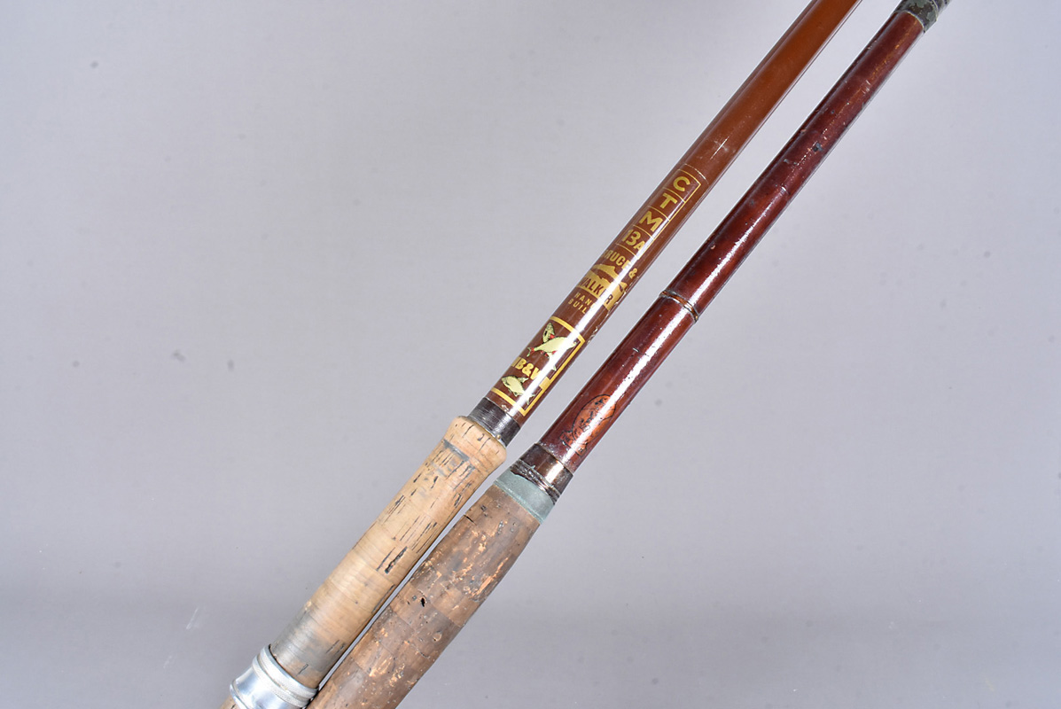 Two vintage fishing rods, comprising Bruce & Walker CTM 13A three piece, a two piece 'The Dover' and