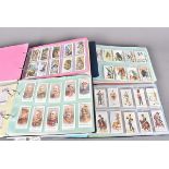 Cigarette Cards Sets and Part Sets, a large collection contained in eighteen albums, includes