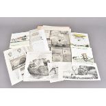 An assortment of Ballooning Memorabilia, comprising numerous cuttings and plates from The