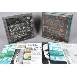 Vinyl Records, A selection of vinyl records of Winston Churchill, including His Memoirs and