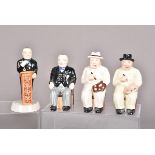 Four Manor Limited Edition Figures of Mini Churchill, to include two 'The Artist' slightly different
