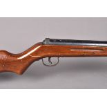 A vintage Diana Mod 25 .177 calibre air rifle, marked 25/03, with high blade front sight, middle