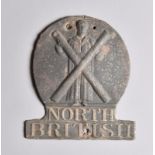 North British Insurance Company Fire Mark, 1809-1862, W53A, tinned iron, P, corroded (3)