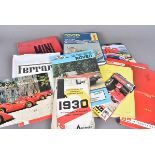 An extensive collection of automobile manuals, including Mini, Toyota, Rover etc, together with a