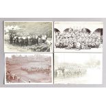 Postcards, British military band interest - P2-P4, RP, bands playing, marching or posing in groups