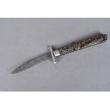 A Real Knife Witness folding bowie knife, by Taylor of Sheffield, with 11cm long fold out blade,