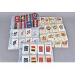 Silk Issues, various part sets all in plastic sleeves, American Tobacco National Arms Egyptienne