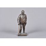Franta Belsky, a bronzed resin figure of Winston Churchill, with artist's signature to reverse of