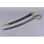 A Cheshire Constabulary Police sword, with 58cm long blade, single fullered, etched Cheshire