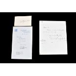 Of Royal Air Force Interest, Marshal of the R.A.F Lord Tedder signed card, dated 4.4.46, complete