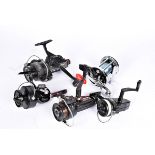 A collection of various fishing reels, to include a DAM Pirate 1, a Silstar EX2140, a Mitchell