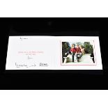 HRH Charles Prince of Wales and Diana Princess of Wales sign Christmas card, signed in black ink '