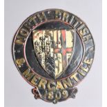 North British & Mercantile Insurance Company Fire Mark, 1862-1959, W102A, copper, G, some original