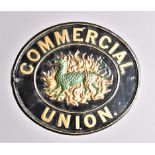 British Promotional Fire Marks, Commercial Union Assurance, tinned iron - B916, VG, original paint