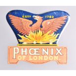 British Promotional Fire Marks, Phoenix Assurance Company, A23N(i), tinned iron, VG, original