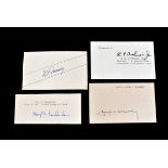 Of United States Military Interest: four signatures to include, Nathan Farragut Twining (1897-1982),