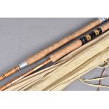 Elasticane Rods, a two piece 8 ft Elasticane Capella rod with steel core in good condition with