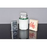 Thorens Petrol Lighters, a Thorens Lucky petrol lighter with Christmas 1943 engraving, with original
