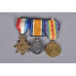 A WWI Army Service Corps Australian Imperial Force trio, awarded to Corporal F W Heywood (2119), the