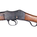 A deactivated British Enfield Martini-Henry single shot .303 carbine, serial 9991, marked to the