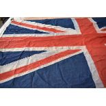 A large British Union flag, marked in hand written ink 'Somerset', approx. 250cm x 125cm, AF