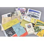 An assortment of 1920s and later sporting programmes and annuals, including Lingfield Park 1920,