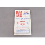 England programme 1942 England v Scotland programme January 17th 1942, has been folded, small tear