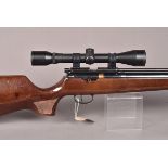 A Falcon F19 PCP left handed air rifle, .22 calibre, serial 93906, also marked S.W.P 2700PSI,