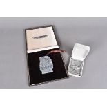 Two Pebble Beach base metal medallions in fitted cases, both Limited Editions, the 2005 example is