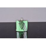A Thorens Matchlite Striker lighter, with two tone green lacquered body, with chrome highlights,