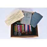 A WWII Royal Air Force medal group, awarded to Corporal Ronald James Spooner (1720352), comprising