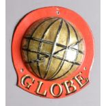 Globe Insurance Company Fire Mark, 1803-1864, W38F, tinned iron, VG, original paint
