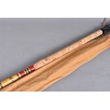 Martin James Rod, a three piece Martin James cane 12ft rod in good condition with cloth bag